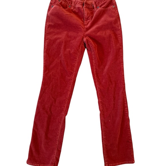 Talbots Red Boot Cut Corduroy Pants - Picture 1 of 3